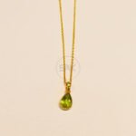 Contemporary Romantic Drop-Shaped Necklace