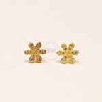 Minimalist Sterling Diamond Earring