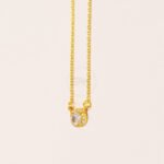 Unique Gold Plated Diamond Necklace