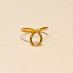 Shining Diva Gold Plated Unique Ring