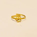 Floral Inspired Gold Plated Ring