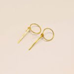 Sparkling Feminine Gold Stacking Earring