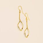 Whimsical Glamorous Gold Plated Earring