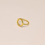Round Shaped Modern Statement Halo Ring