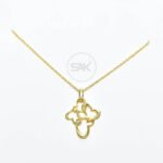 Glamorous Heart Shaped Twisted Pendant