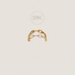 Intricate Minimal Princess Cut Ring