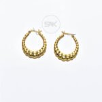 Elegant Deco Gold Plated Earring