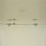 Elegant Anklet with Floral and Minimalist Balls