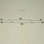 Contemporary Anklet with Shell Accents