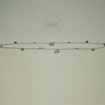 Statement Anklet with Heart Charm Beads