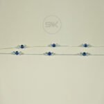 Bohemian Anklet with Evil Eye Stone Beads