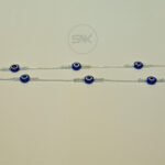 Boho Beaded Anklet with Evil Eye Charms