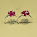 Crystal Encrusted Toe Ring for Glamorous Feet
