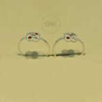 Elegant Silver Toe Ring with Engraved Patterns