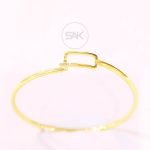 Charming Bangle Bracelet with CZ Accents