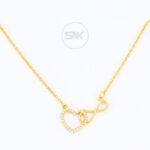 Charming Heart-Shaped Diamond Locket Necklace in Yellow Gold