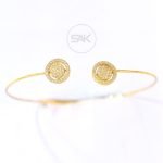 Modern Disc Link Bracelet in Sterling Silver