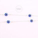Boho Dual Beaded Evil Eye Anklet for Blissful Life