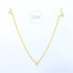 Contemporary Minimalist Diamond Necklace