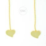 Sparkling Swarovski Hangging Heart Earrings
